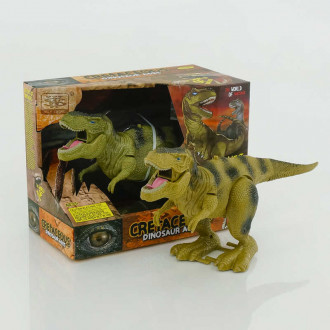 Динозавр WS 5316 (36) 2 вида, ходит, двигается рот, на батарейках, в коробке