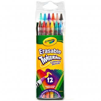 Карандаши цветные, механические, с резинкой, 12 цветов, 3+, в кор. 22*6*2см, ТМ Crayola