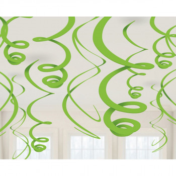 Декор потолка - спираль зеленая 55,8 см