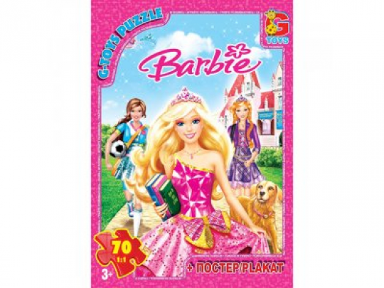 Пазли ТМ &quot;G-Toys&quot; із серії &quot;Barbie&quot;, 70 елементів Фото
