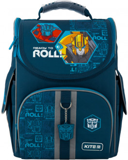 Рюкзак школьный каркасный Kite Education Transformers-2 для мальчиков 950 г 35х25х13 см 11.5 л Темно-синий (TF20-501S-2)