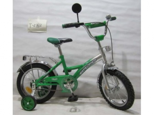 Велосипед EXPLORER 14&quot; T-21412 green + silver /1/ Фото