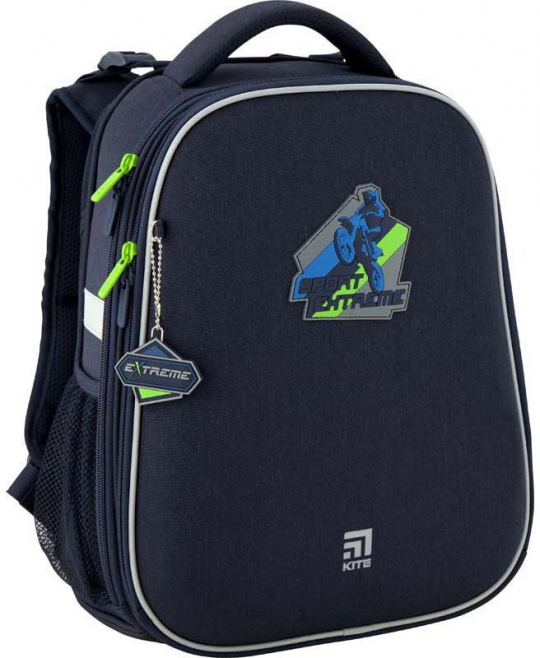 Рюкзак школьный каркасный Kite Education Extreme для мальчиков 1000 г 38 x 29 x 16 см 30 л Темно-синий (K20-531M-6) Фото