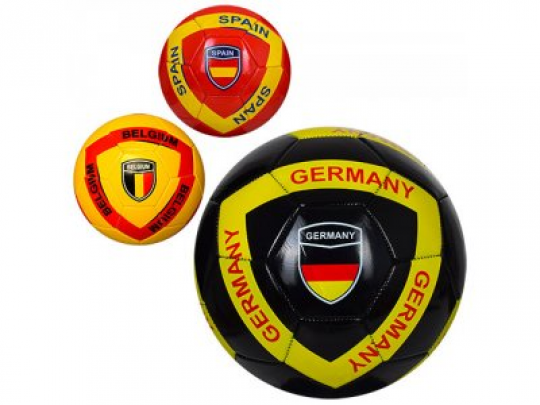 Мяч футбольный EV 3285 (30шт) размер5, ПВХ, 300-320г, 3вида, страны, в кульке, Фото