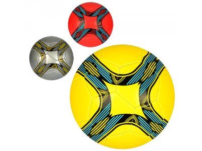 Мяч футбольный EV 3219 (30шт) размер 5, ПВХ 1,8мм, 32панели, 350-370г, 3 цвета,