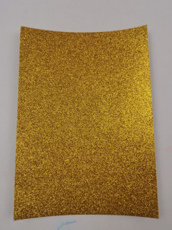 Кольорова ЕВА піна з гліттером (Фоаміран)А4,GL-EVA-1-ADH-013,21х29,7см,1,6 мм 5аркуш.золотий