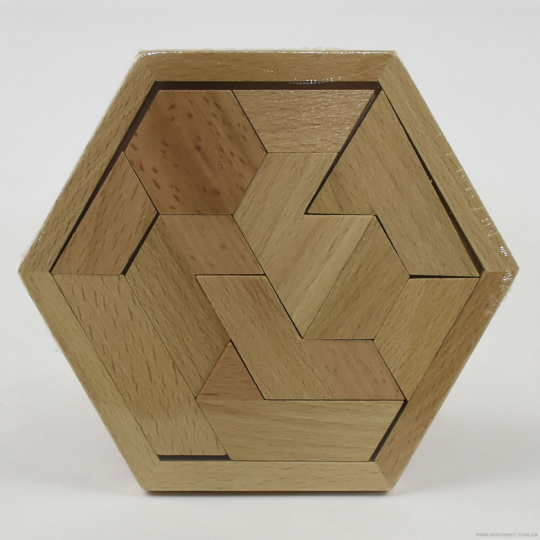 Деревянная игрушка логика головоломка шестигранник Фото