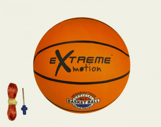 Мяч баскетбольный №5, резина, 600 грамм, оранжевый /30/ Фото