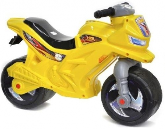Мотоцикл 2-х колесный  музыкальный, лимонный, в пак. 65*46см, ТМ Фото
