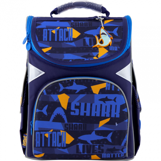 Рюкзак школьный GoPack Education каркасний 5001-15 Shark (GO20-5001S-15) Фото