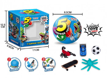 Герои 510 (144шт/2) шар состоит из 5 сегментов в каждом игрушка, цена за 1шт, диаметр шара 8, 5см, кор 12, 5*8, 8*11см