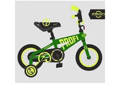 Велосипед детский PROF1 20д. T20173 (1шт) Flash,салатовый,звонок,подножка