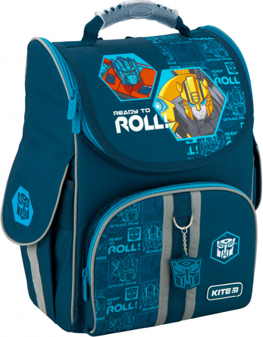 Рюкзак школьный каркасный Kite Education Transformers-2 для мальчиков 950 г 35х25х13 см 11.5 л Темно-синий (TF20-501S-2) Фото