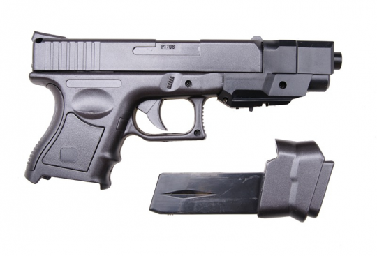 Пистолет CYMA Р698+ копия Glock 26 Advance на пульках металлический Фото