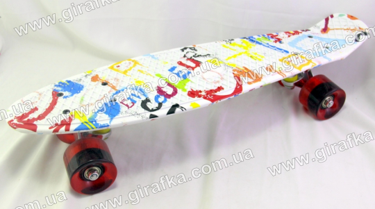 Скейт MS 0748-1 пенни, 55*14,5 см ,алюминиевая подвеска Фото