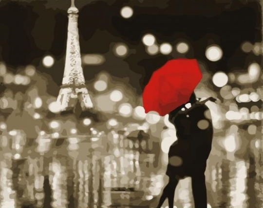 Картина по номерам &quot;Романтичный Париж&quot;, в кор. 40*50см, ТМ ArtStory Фото