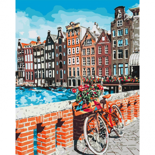 Картина по номерам &quot;Каникулы в Амстердаме&quot;, 40*50см, в термопакете Фото