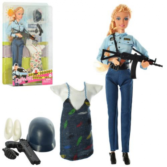 Кукла Defa 29см с нарядом, шарнирная, полиция, платье, 2 вида, в кор. 21,5*31,5*5см (24шт) Фото