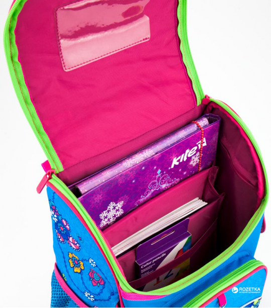 Рюкзак каркасный школьный Kite Education для девочек 34 x 26 x 13 см 11 л Совы (K18-501S-6) Фото