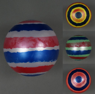 Мяч детский резиновый 4 цвета, 60гр 4 шт. в сетке /125/500/