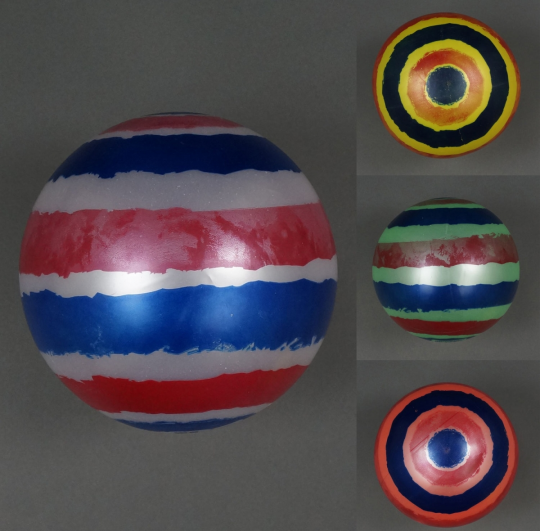 Мяч детский резиновый 4 цвета, 60гр 4 шт. в сетке /125/500/ Фото
