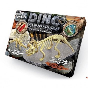 Набор раскопки динозавра DINO PALEONTOLOGY Стегозавр и трицератопс