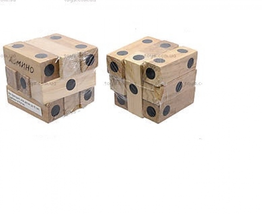 Головоломка кубик домино Фото
