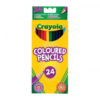 Карандаши цветные, 24 цвета, 3+, в кор. 21*9см, ТМ Crayola