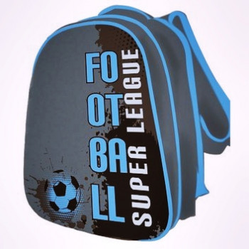 Рюкзак школьный каркасный для мальчика Kidis Football 39х30х18 см (13754)