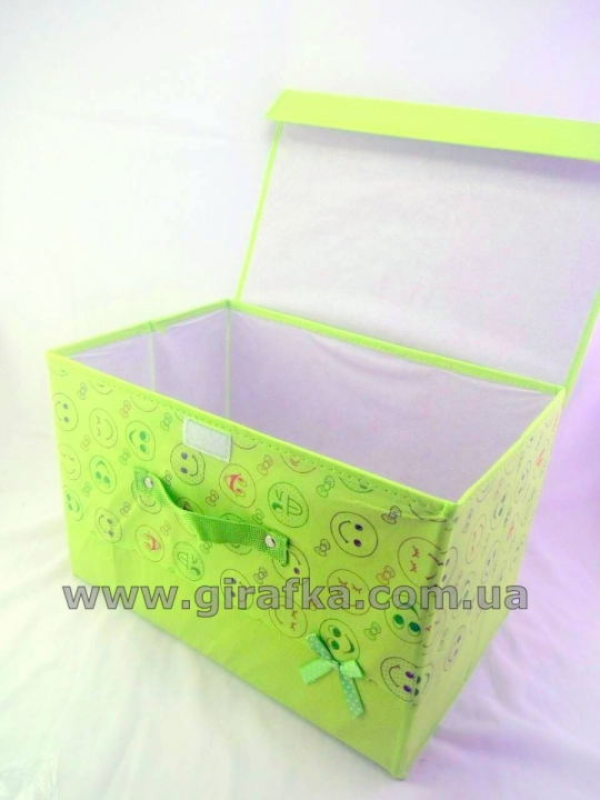 Ящик для хранения зеленый &quot;Смайлы&quot; Фото