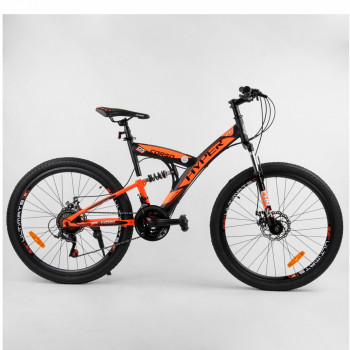 Велосипед Спортивный CORSO «Hyper» 26&quot; дюймов 87646 (1) рама металлическая 16’’, SunRun 21 скорость, собран на 75%