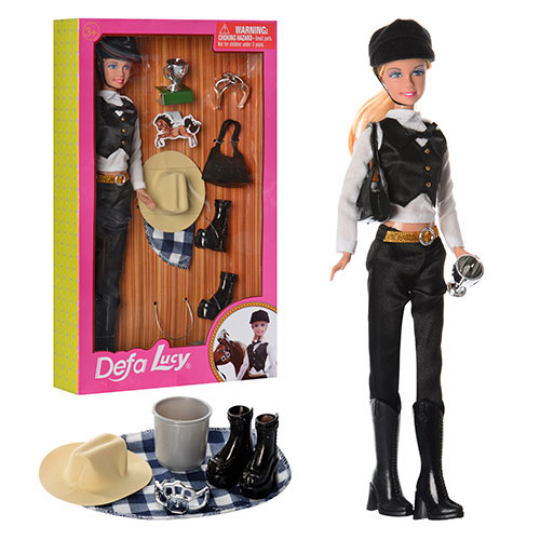 Кукла Defa 30см в шляпе, сумочка, кубок, обувь, корона, в кор. 20*33*5,5см (24шт) Фото