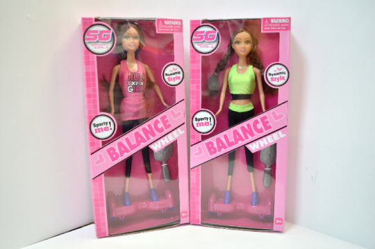 Кукла Барби 29803 А/В на гироборде, спорт одежда, аксессуары, в коробке Фото