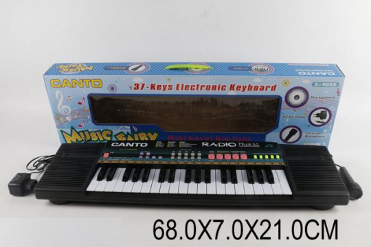 Орган HL-3788UF (18шт/2) аккум, 37 клавиш, микрофон, в кор.68*7*21см Фото