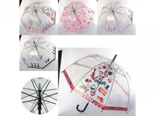 Зонтик MK 3622-1 (60шт) длина81см,трость66см,диам.86см,спица58см,клеенка,рисун,6видов Фото
