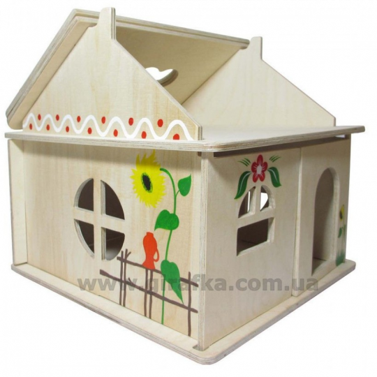 Кукольный домик расписной Фото