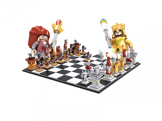 Конструктор AUSINI 27115 шахматный турнир(поле,фигуры),фигурки, 2158 деталей Фото