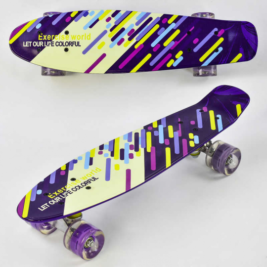 Скейт F 9797 (8) Best Board, доска=55см, колёса PU, СВЕТЯТСЯ, d=6см Фото