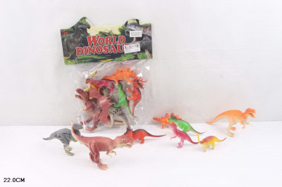 Животные 828-D13 (192шт/2) 8 динозавров, в пакете 22см