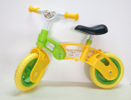Велобег STAR BIKE 10&quot;  EVA колеса  желто-зеленый КВ /2/ Фото