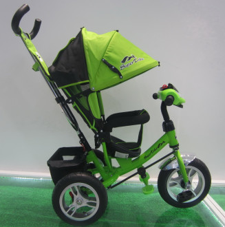Зелёный детский трёхколёсный велосипед TR17011