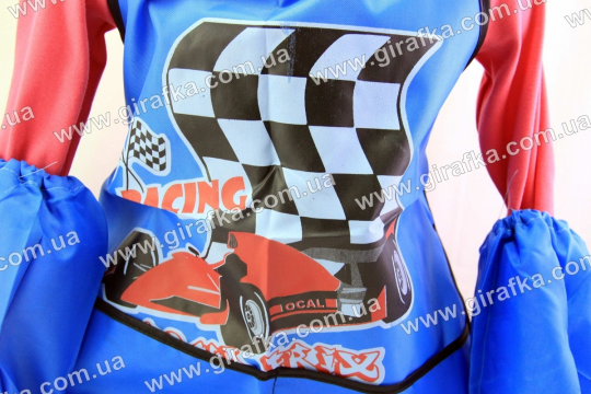 Фартушек передник  для детского творчества Racing синий, черный Фото