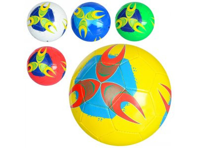 Мяч футбольный EV 3238 (30шт) размер 5, ПВХ 1,8мм, 300-320г, 5 цветов,в кульке