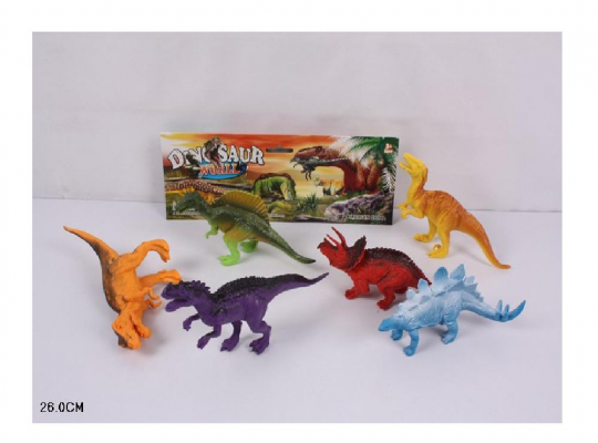 Животные K161 (120шт/2) динозавры, в пакете 26 см Фото
