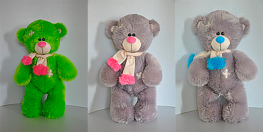 Медведь Тедди 56*31см, 6 цветов Фото