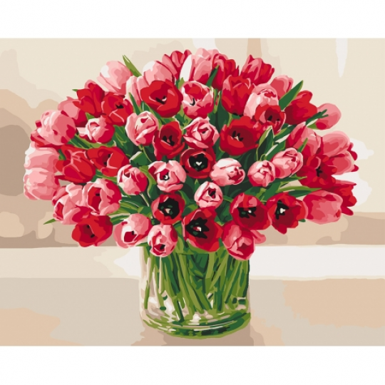Картина по номерам - Палкі тюльпани (КНО3058) Фото