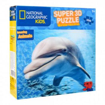 Пазлы 3D 10823 (6шт) дельфин, 46-31см, 150дет, в кор-ке, 20-20-5см