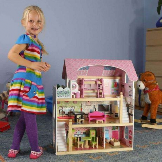 Домик для куклы деревянный Фото