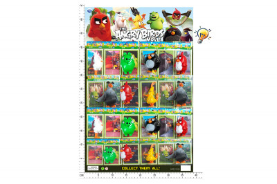 Герои ANGRY BIRDS HT16206 (48уп по 16шт/2) , светящиеся , отрывные на планшетке