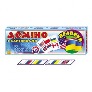 Домино картонное Флаги Технок